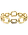 Effy Collection Effy Diamond & Polished Octagon Link Bracelet (2-5/8 Ct. T.w.) In 14k Gold In Yellow Gol