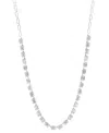 Effy Collection Effy Diamond Baguette & Round Cluster 18-1/2" Tennis Necklace (4-3/8 Ct. T.w.) In 14k White Gold In White Gold