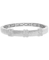 Effy Collection Effy Diamond Bangle Bracelet (1 Ct. T.w.) In Sterling Silver In Silver