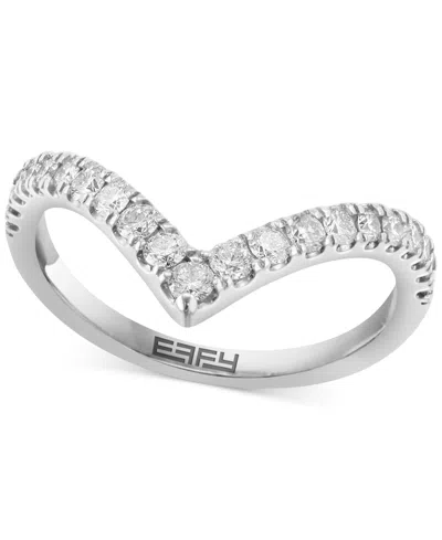 Effy Collection Effy Diamond Chevron Ring (1/2 Ct. T.w.) In 14k White Gold