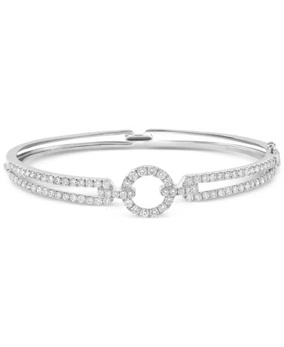 Effy Collection Effy Diamond Circle Openwork Bangle Bracelet (1-7/8 Ct. T.w.) In 14k White Gold