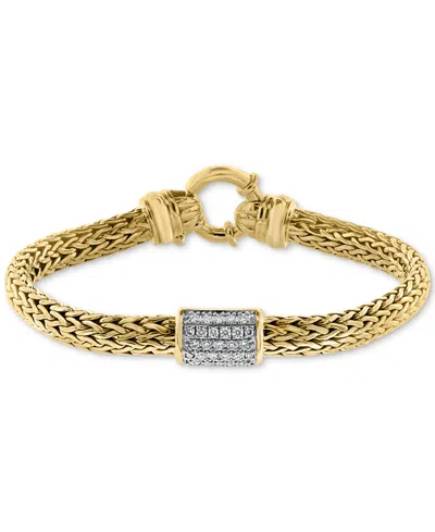 Effy Collection Effy Diamond Cluster Bracelet (3/8 Ct. T.w.) In 14k Gold-plated Sterling Silver