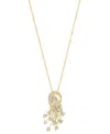 Effy Collection Effy Diamond Cluster Pendant Necklace (7/8 Ct. T.w.) In 14k Gold, 16-3/4" + 1-1/4" Extender In Gold