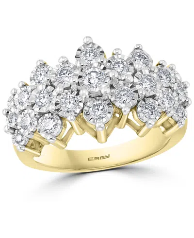 Effy Collection Effy Diamond Cluster Ring (1 Ct. T.w.) In 14k White Gold Or 14k Yellow & White Gold In Multi