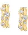 Effy Collection Effy Diamond Curvy Double Hoop Earrings (1 Ct. T.w.) In 14k Gold In Gold