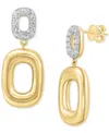 Effy Collection Effy Diamond Pave Geometric Drop Earrings (7/8 Ct. T.w.) In 14k Gold