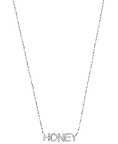 Effy Collection Effy Diamond Honey 18" Pendant Necklace (1/4 Ct. T.w.) In Sterling Silver In Yellow Gol