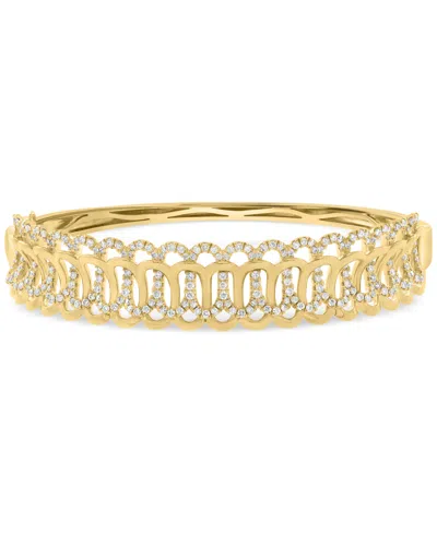 Effy Collection Effy Diamond Intertwined Loop Bangle Bracelet (1-1/2 Ct. T.w.) In 14k Gold