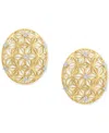 Effy Collection Effy Diamond Lattice Openwork Stud Earrings (1/5 Ct. T.w.) In 14k Gold In Gold