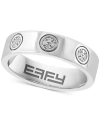 Effy Collection Effy Diamond Mini Cluster Band (1/20 Ct. T.w.) In Sterling Silver In Sterling Silver