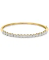 Effy Collection Effy Diamond Multi Cluster Bangle Bracelet (7/8 Ct. T.w.) In 14k Two-tone Gold In Ylw,wht Go