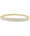 Effy Collection Effy Diamond Multirow Bangle Bracelet (1 Ct. T.w.) In 14k White Gold (also Available In 14k Two Tone In Gold