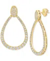 Effy Collection Effy Diamond Open Teardrop Drop Earrings (1-1/20 Ct. T.w.) In 14k Gold In Gold