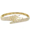 Effy Collection Effy Diamond Pave Flared Bangle Bracelet (4-1/8 Ct. T.w.) In 14k Gold In Yellow Gol