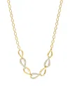 Effy Collection Effy Diamond Pave Link 18" Collar Necklace (2-1/8 Ct. T.w.) In 14k Gold In Yellow Gol