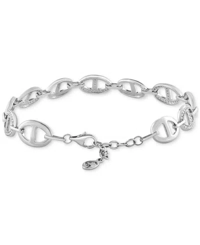 Effy Collection Effy Diamond Pave Mariner Link Bracelet (1/2 Ct. T.w.) In Sterling Silver