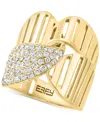 Effy Collection Effy Diamond Pave Openwork Statement Ring (5/8 Ct. T.w.) In 14k Gold In Yellow Gold