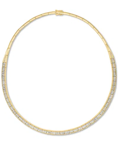 Effy Collection Effy Diamond Round & Baguette 17" Collar Necklace (4 Ct. T.w.) In 14k Gold (also Available In White