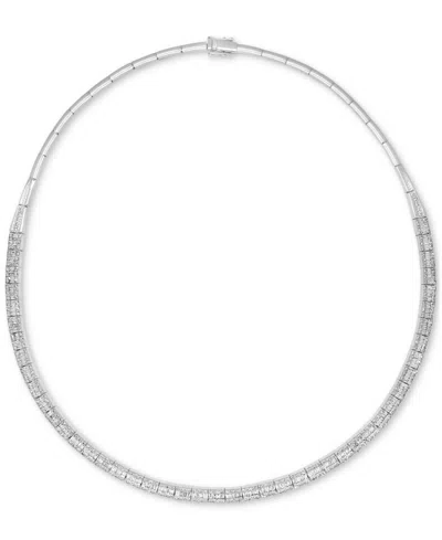 Effy Collection Effy Diamond Round & Baguette 17" Collar Necklace (4 Ct. T.w.) In 14k Gold (also Available In White In White Gold