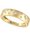 EFFY COLLECTION EFFY DIAMOND ROUND & BAGUETTE SCATTER BAND (1/5 CT. T.W.) IN 14K GOLD