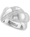 Effy Collection Effy Diamond Statement Ring (1/2 Ct. T.w.) In Sterling Silver In Silver