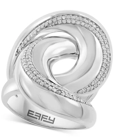 Effy Collection Effy Diamond Statement Ring (1/3 Ct. T.w.) In Sterling Silver