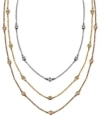 Effy Collection Trio By Effy Diamond Station Necklaces In White Gold
