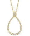 Effy Collection Effy Diamond Teardrop Pendant Necklace (3/4 Ct. T.w.) In 14k Gold, 17" + 1" Extender In Gold