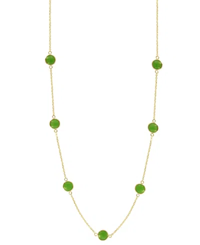 Effy Collection Effy Dyed Jade Bead Collar Necklace In 14k Gold In Yellow Gold