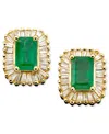 Effy Collection Brasilica By Effy Emerald (1 Ct. T.w.) And Diamond (5/8 Ct. T.w.) In 14k Gold Or 14k White Gold In Emerald,yellow Gold