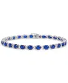 Effy Collection Effy Emerald (9-1/3 Ct. T.w.) And Diamond (1/4 Ct. T.w.) Tennis Bracelet In 14k Gold (also Available In Sapphire (white Gold)