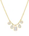Effy Collection Effy Lab Grown Diamond 18" Statement Necklace (2-1/6 Ct. T.w.) In 14k Yellow Gold In Gold