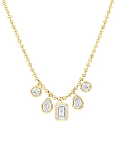 Effy Collection Effy Lab Grown Diamond 18" Statement Necklace (2-1/6 Ct. T.w.) In 14k Yellow Gold