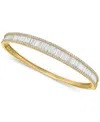 EFFY COLLECTION EFFY LAB GROWN DIAMOND BAGUETTE & ROUND BANGLE BRACELET (4-1/2 CT. T.W.) IN 14K WHITE OR YELLOW GOLD