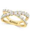 Effy Collection Effy Lab Grown Diamond Crisscross Ring (1-3/8 Ct. T.w.) In 14k Yellow Gold In Gold
