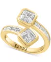 Effy Collection Effy Lab Grown Diamond Fancy & Baguette Bezel Bypass Ring (2-5/8 Ct. T.w.) In 14k Gold In Yellow Gold