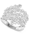 Effy Collection Effy Lab Grown Diamond Openwork Cluster Statement Ring (2-3/4 Ct. T.w.) In 14k White Gold In White Gold