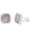 Effy Collection Effy Men's Mother Of Pearl Square Cufflinks In Sterling Silver In Silver