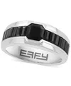 Effy Collection Effy Men's Onyx & Black Spinel (2-1/2 Ct. T.w.) Ring In Sterling Silver In Silver