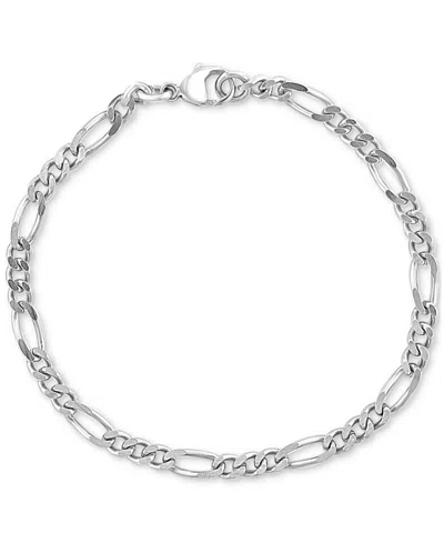 Effy Collection Effy Men's Polished Figaro Link Chain Bracelet In Sterling Silver