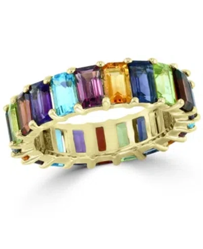 Effy Collection Effy Multi-gemstone Emerald-cut Band (7-1/2 Ct. T.w.) In 14k Gold