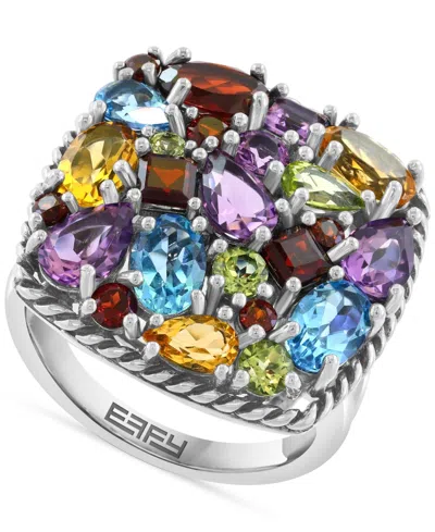 Effy Collection Effy Multi-gemstone Statement Ring (7 Ct. T.w.) In Sterling Silver