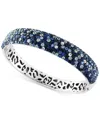 Effy Collection Effy Multi-sapphire Ombre Bangle Bracelet (13-1/3 Ct. T.w.) In Sterling Silver In Blue