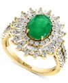 Effy Collection Effy Ruby (1-7/8 Ct. T.w.) & Diamond (1/4 Ct. T.w.) Halo Statement Ring In 14k White Gold (also In S