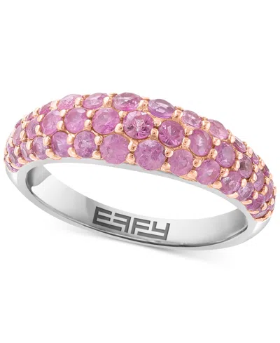 Effy Collection Effy Ruby Cluster Dome Ring (1-3/4 Ct. T.w.) In Sterling Silver (also Available In Pink Sapphire & S