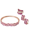 Effy Collection Effy Ruby Diamond In 14k Rose Gold In Red