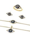 Effy Collection Effy Sapphire Diamond Evil Eye Jewelry Collection In 14k Gold In Yellow Gold