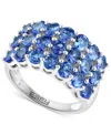 Effy Collection Effy Tanzanite Matrix Cluster Ring (2-5/8 Ct. T.w.) In Sterling Silver In Sterling Silver