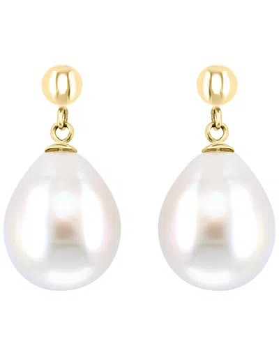 Effy Collection Freshwater Pearl (12mm) Earrings In 14k Yellow Gold