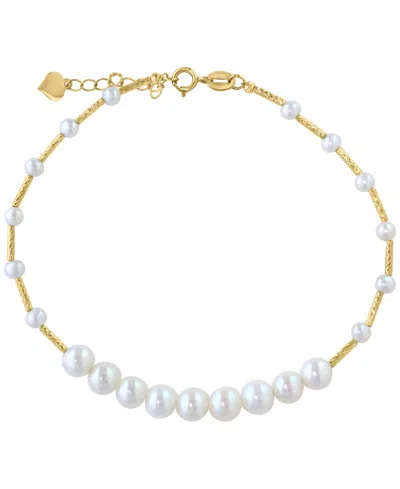 Effy Collection Freshwater Pearl Bracelet (3-5mm) In 14k Yellow Gold